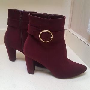 Jones New York Marron Ankle Booties 9.5M